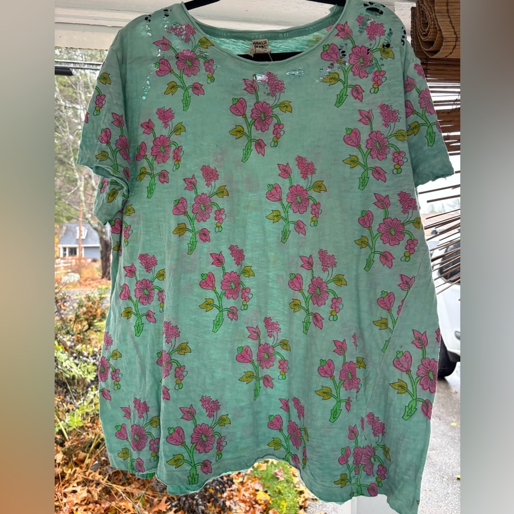 🦄 OOAK Magnolia Pearl Boyfriend T! NWT! 🦄